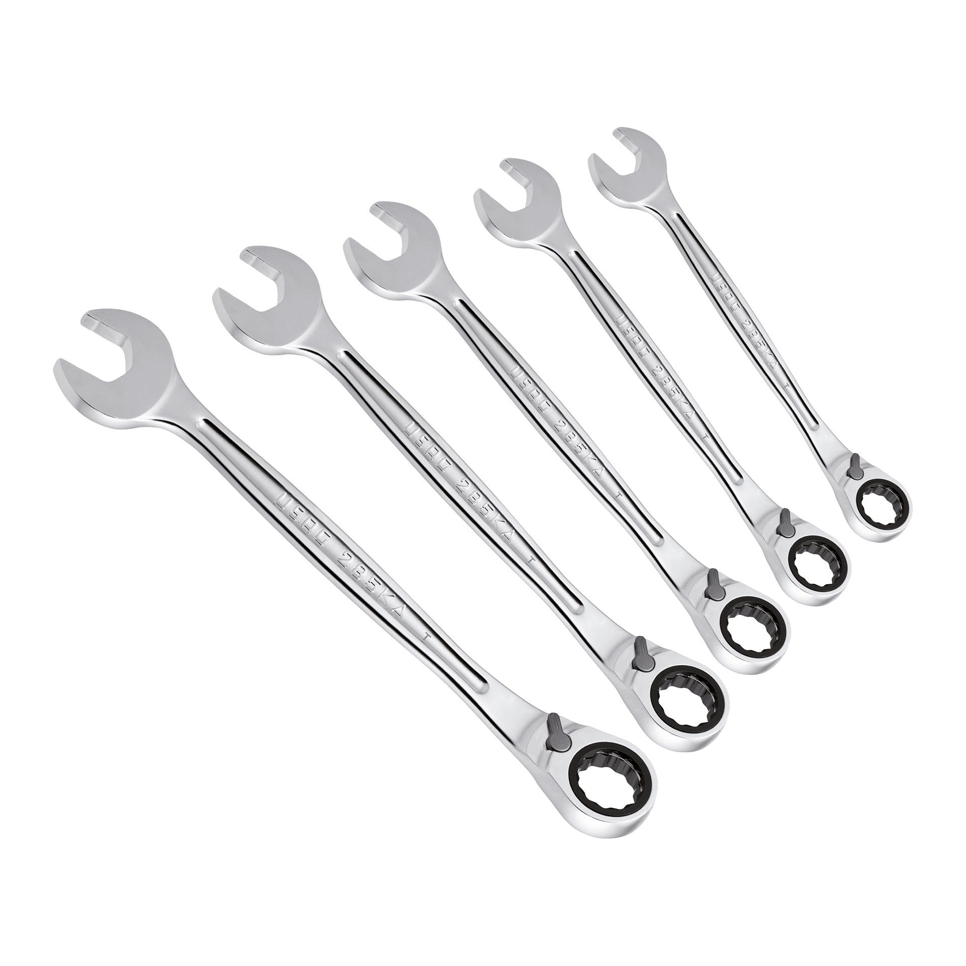 285 KA/SE5 - Jeu de 5 clés mixtes à cliquet avec bague d'étanchéité - Usag - U02856074 285 KA/SE5 - Jeu de 5 clés mixtes à cliquet avec bague d'étanchéité - Usag - U02856074